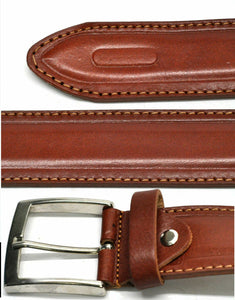Pack 3in1 Tracolla uomo vintage GM + portafoglio + cintura in vera pelle italy