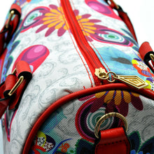 Carica l&#39;immagine nel visualizzatore di Gallery, Bauletto donna borsa borsetta fantasia colorata fiori multicolore tracolla 2020