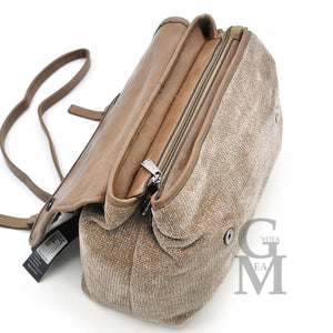 Borsa donna originale GYOIAMEA lana velluto pelle vintage particolare novità