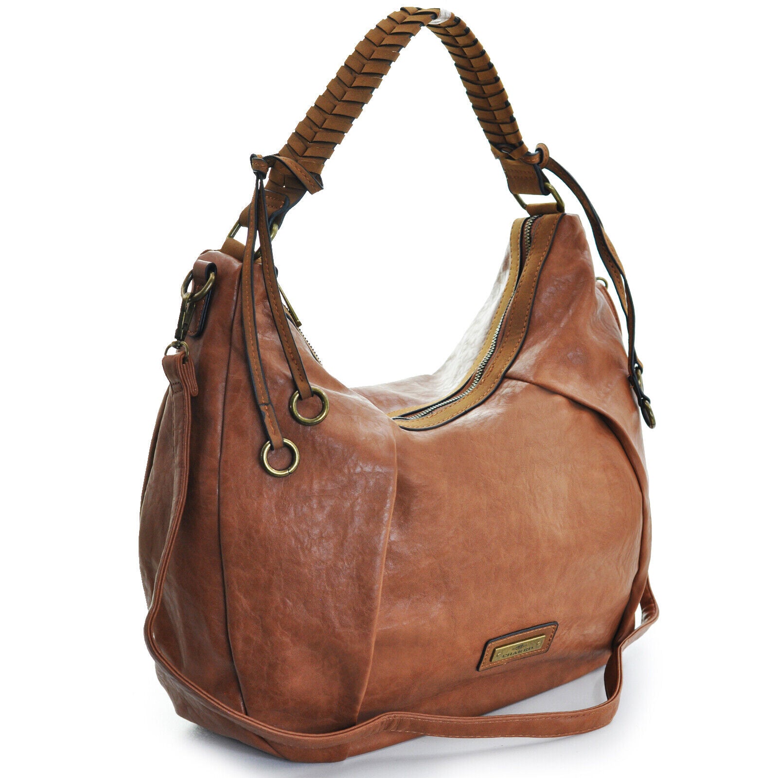 Borsa CHARRO sacco hobo mono manico donna tracolla nuova grande multitasche