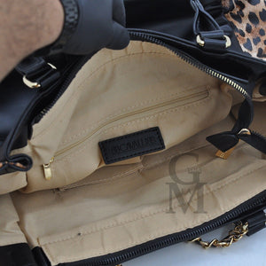 Borsa firmata B. Cavalli italia donna originale FANTASIA leopardata maculata