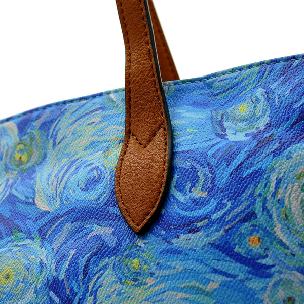 GM borsa shopping fantasia stampa Vincent Van Gogh Notte stellata cielo stellato