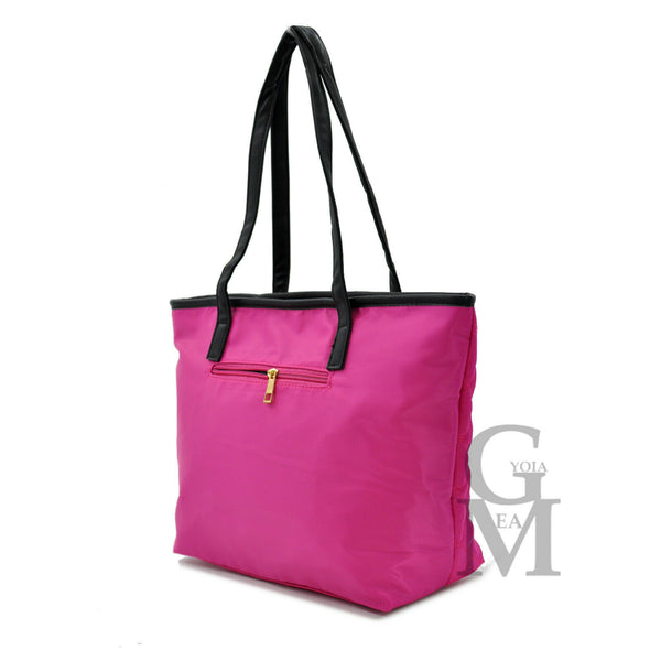 Borsa spalla manici fuxia GM AKA shopping donna piumino waterproof impermeabile