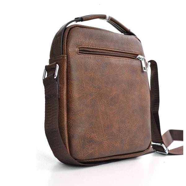 Borsello uomo moda tracolla borsa pelle lavoro vintage casual retro marrone nero