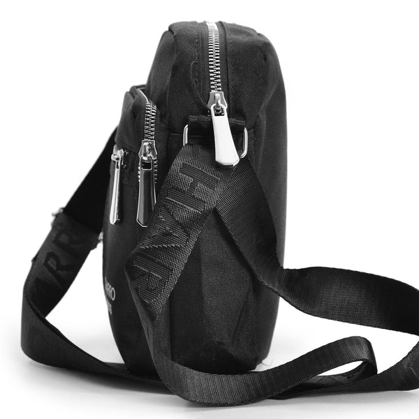 Borsello uomo firmato CHARRO nero tasche tessuto borsellino nuovo nylon sportivo