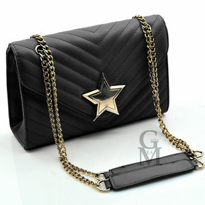 Graziosa borsa Y2k da donna, motivo ricamato a stella con tracolla a Graziosa borsa Y2k da donna, motivo ricamato a stella con tracolla a