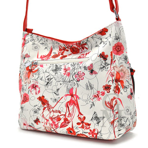 GM Borsa donna colorata fiori tracolla fiorata elegante passeggio postina nuova