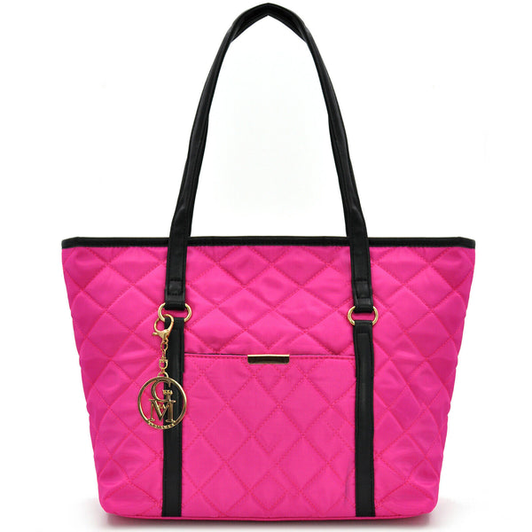 Borsa spalla manici fuxia GM AKA shopping donna piumino waterproof impermeabile