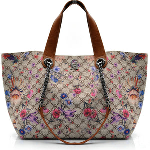 Gm borsa 3in1 hobo sacco casual manici catena tracolla fantasia fiori floreale