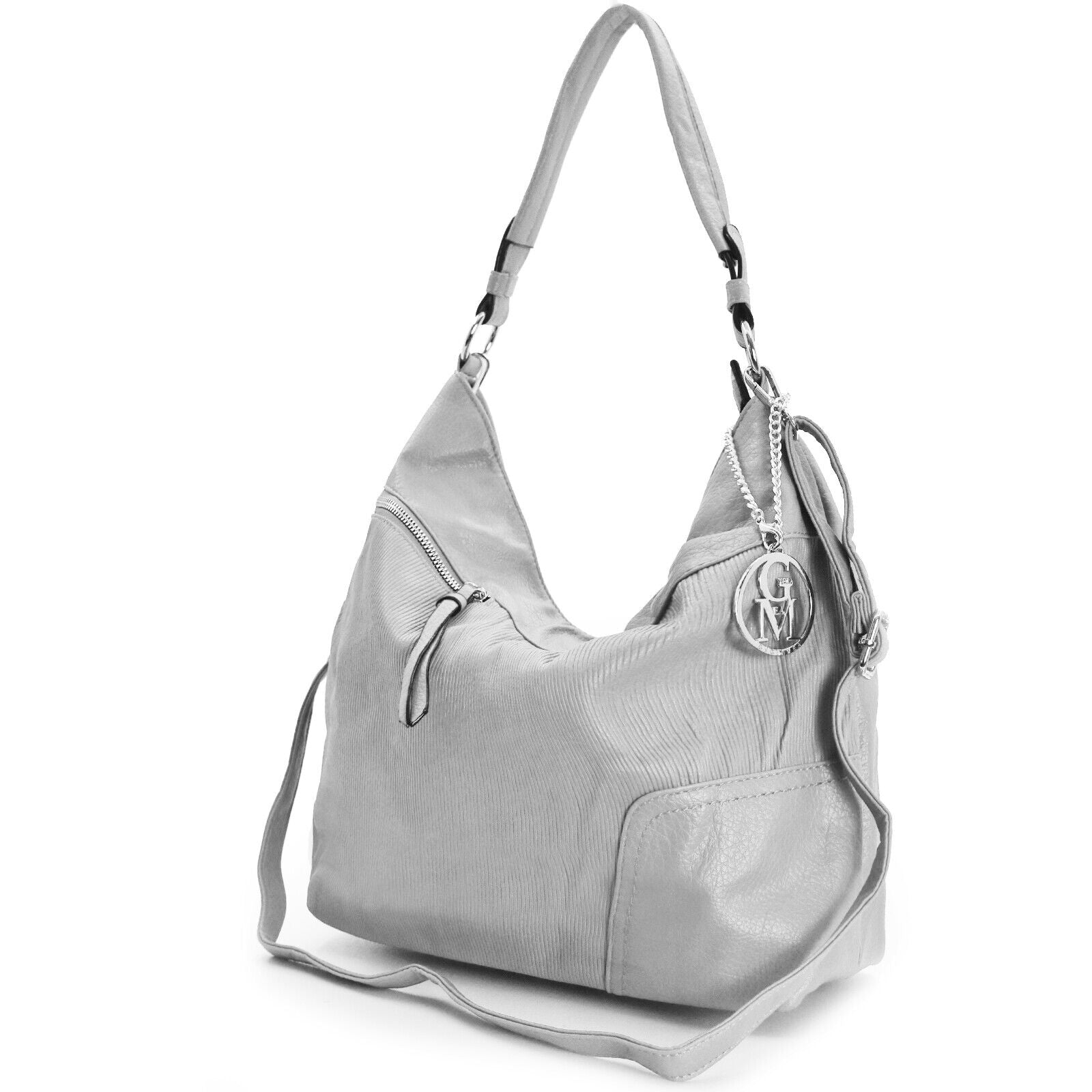 Borsa donna secchio GM MILANO hobo spalla sacco pelle tracolla capiente tasche