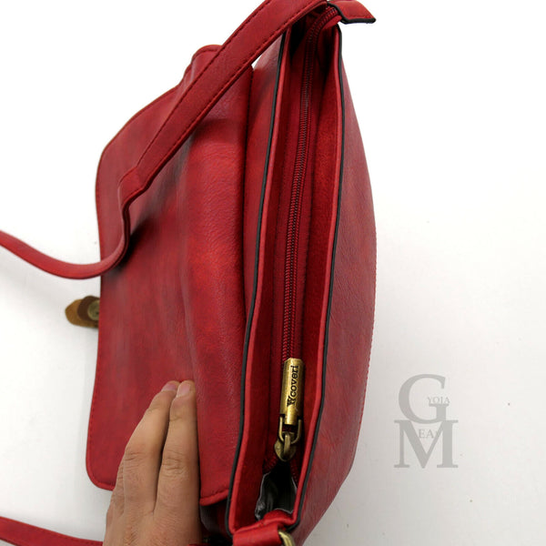 Borsa firmata COVERI uomo donna fibbie vintage pelle militare tracolla messenger