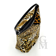 Carica l&#39;immagine nel visualizzatore di Gallery, Borsa GRANDE hobo sacco pelo pelliccia moda casual fantasia leopardata maculata