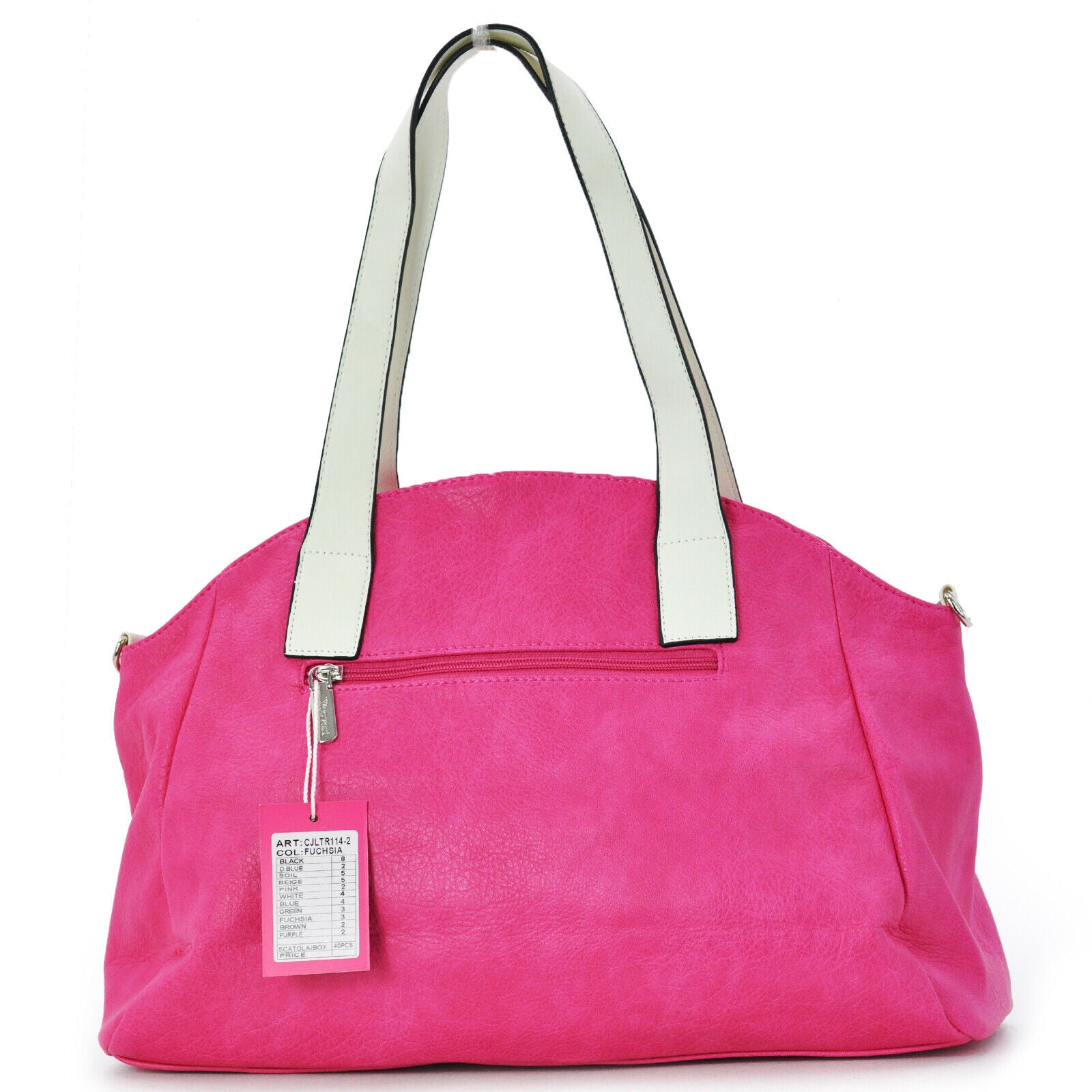 Borsa donna fucsia YYcoveri elegante tracolla grande pelle spalla shopping nuova