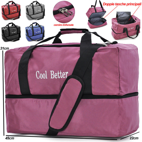 BORSA COOL BETTER GRANDE PALESTRA BORSONE YOGA DANZA FITNESS ALLENAMENTO NUOTO