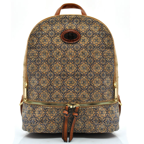 GM Zaino zainetto sughero  fantasia fiori fiorata casual passeggio estivo moda