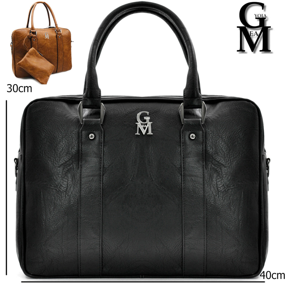 GM borsa uomo donna vintage pelle ufficio tracolla cartella ipad dottore lavoro