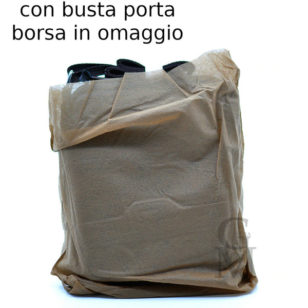 Borsello nylon capiente firmato COVERI nuovo vintage uomo sottile tracolla blu