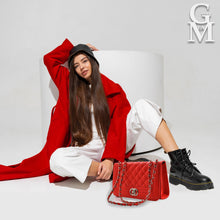 Carica l&#39;immagine nel visualizzatore di Gallery, Borsa GYAS borsetta ecopelle donna tracolla a catena trapuntata ragazza elegante