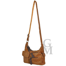 Carica l&#39;immagine nel visualizzatore di Gallery, Borsa GM zip tracolla tasche moda donna nuova vintage pelle capiente postina new