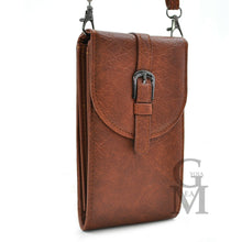 Carica l&#39;immagine nel visualizzatore di Gallery, Mini borsa Porta cellulare Borsetta Portafoglio GM donna vintage pelle porta