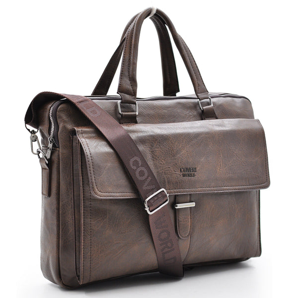 Borsa Uomo COVERI Tracolla Pelle Ventiquattrore Portadocumenti cartella vintage