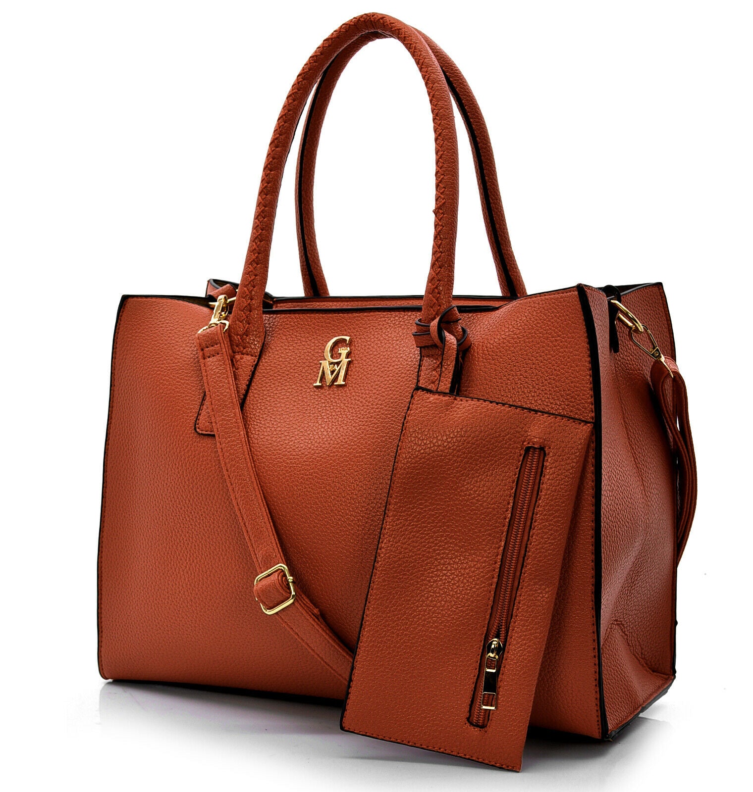 Borsa A Tracolla In Cotone - Unisex, 2 Misure, Con Zip E Tasca Interna - Foto 12