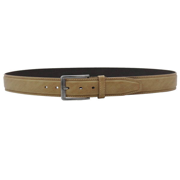 Cintura 3,5cm nuova vera pelle beige vintage Cinta uomo Casual moda semplice