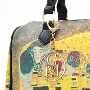 Borsa dipinto stampa opera d'arte il bacio klimt bauletto colorato idea regalo