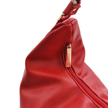 Carica l&#39;immagine nel visualizzatore di Gallery, Borsa hobo donna a sacco CAVALLI capiente morbida monomanico rossa beige borchie