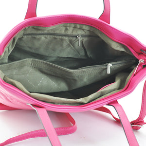 Borsa firmata originale Gyoiamea donna shopping shopper pelle ricamata fiori