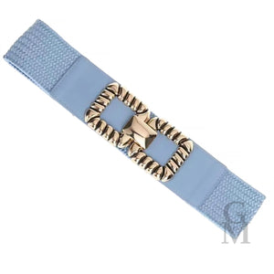 Cintura cinturone donna larga elastica comoda fibbia oro cinta made in italy