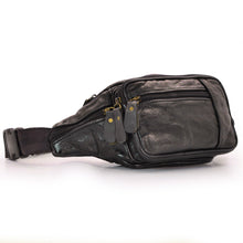 Carica l&#39;immagine nel visualizzatore di Gallery, Marsupio nuovo in Vera Pelle Ultra Resistente 8 Tasche con Zip Comodo viaggio