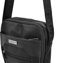 Carica l&#39;immagine nel visualizzatore di Gallery, COVERI borsello uomo borsa tracolla sport nylon nero tessuto casual piccolo moda