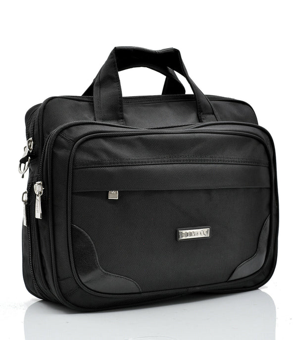 Borsa uomo ufficio tessuto nylon lavoro tracolla tablet pc 24h portadocumenti