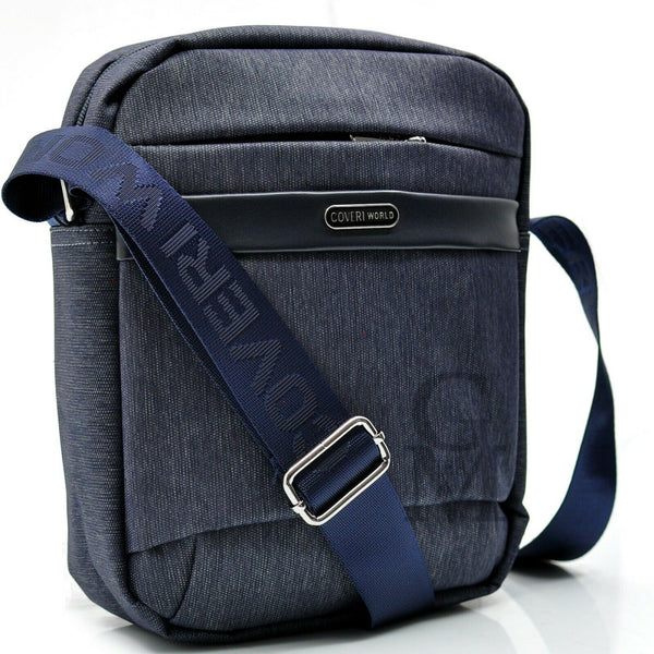 Borsello coveri uomo borsa nylon nuovo tracolla spalla casual passeggio nero blu