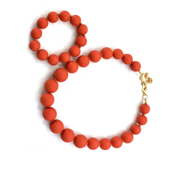 Parure Collana e bracciale girocollo perle pietre dure gioiello nuovo bijoux