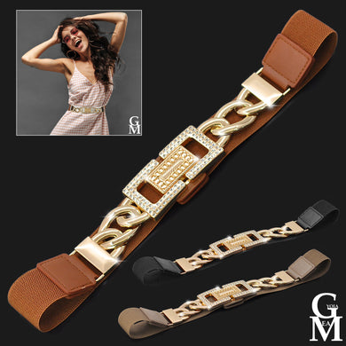 Cintura donna fibbia cinta vita alta casual elegante made in italy fibbie oro