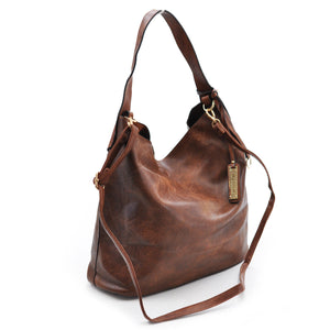 Gyoiamea borsa donna sacco hobo pelle grande zip spalla manico grande secchio