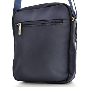 COVERI borsello uomo borsa tracolla sport nylon nero blu tessuto casual piccolo