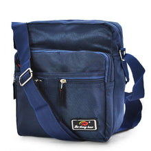 Carica l&#39;immagine nel visualizzatore di Gallery, Borsello messenger blu da uomo in nylon con tracolla regolabile 5 tasche LUDONG