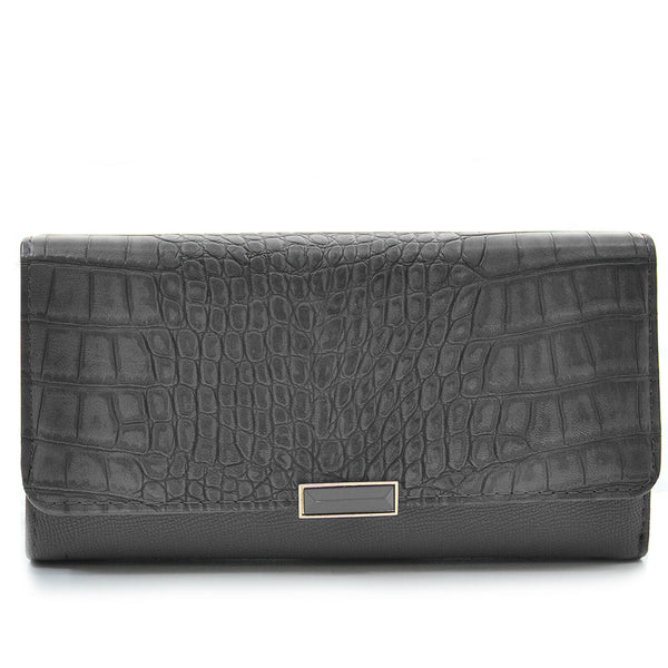 Portafoglio donna Ecopelle coccodrillo italia tasche vintage carte cerniera