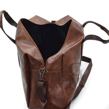 Carica l&#39;immagine nel visualizzatore di Gallery, Borsone uomo donna viaggio lavoro tracolla pelle borsa vintage dottore marrone