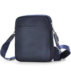 Borsello uomo firmato COVERI blu tasche tessuto tecnico nylon sportivo passeggio