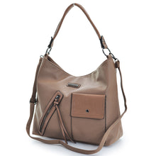 Carica l&#39;immagine nel visualizzatore di Gallery, CHARRO borsa firmata originale donna sacco hobo pelle grande cerniera zip tasche