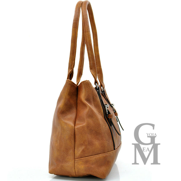 Gyoiamea borsa bauletto effetto particolare tote spalla mano passeggio classic