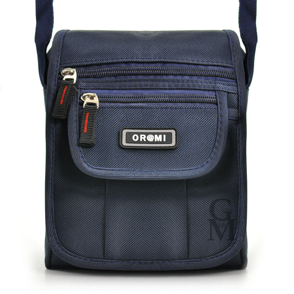 Borsello borsa piccola tasche zip uomo tracolla blu nero sport lavoro passeggio