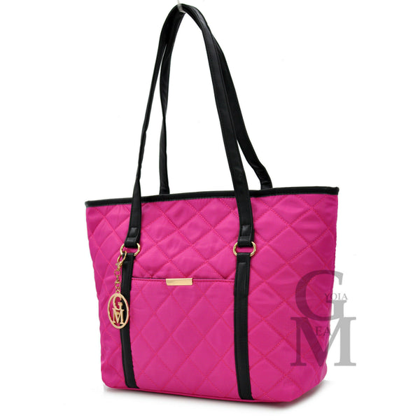 Borsa spalla manici fuxia GM AKA shopping donna piumino waterproof impermeabile