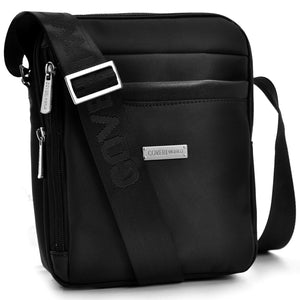 COVERI borsellino uomo borsa tracolla sport nylon nero tessuto casual piccolo