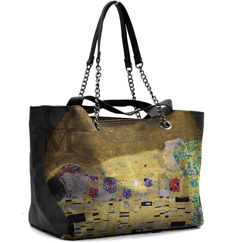 GM borsa donna fantasia dipinto V. Van Gogh Notte stellata klimt il bacio IRIS