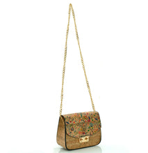 Carica l&#39;immagine nel visualizzatore di Gallery, Gyoiamea borsa borsetta donna tracolla catena rigida sughero fantasia piccola